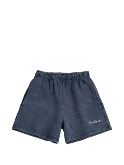Bobo Choses Kids' Drawstring Pocket Shorts In Blue