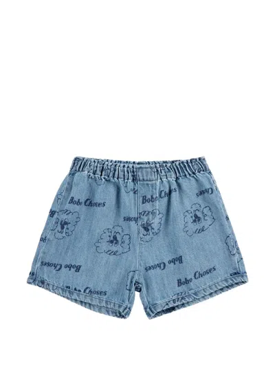 Bobo Choses Babies' Drawstring Shorts In Blue