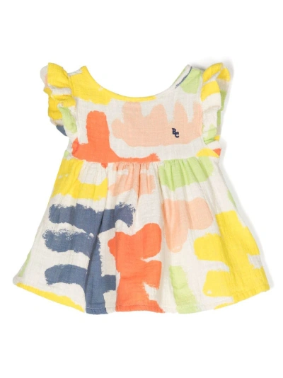 Bobo Choses Babies' Carnival-print Woven Dress In Multicolour