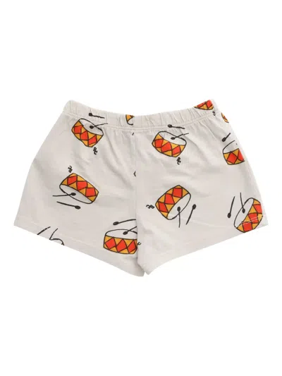 Bobo Choses Kids' Drum-print Elastic-waist Shorts In Multi