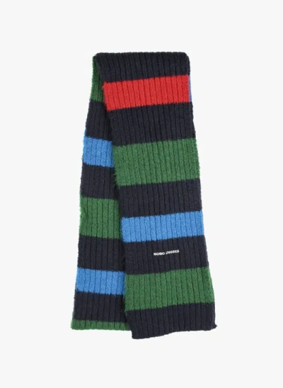Bobo Choses Echarpe Rayée En Maille In Multi