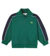 Bobo Choses Embroidered Track Jacket In Green