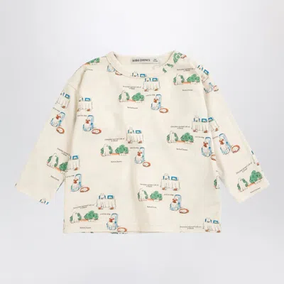 Bobo Choses Everyday Ghosts Cotton T-shirt In Neutral