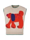 BOBO CHOSES FAIRY DOG JAQUARD KNITTED VEST,224AC113