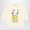 Bobo Choses Faraway Castle Ivory Sweatshirt In White