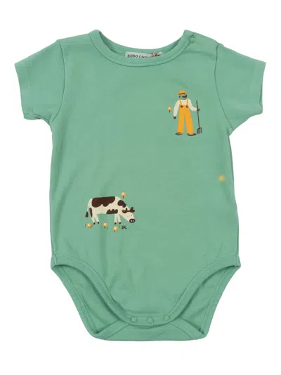 Bobo Choses Kids'  Farm Adventure Body In Green