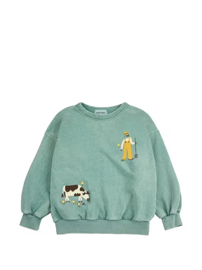 Bobo Choses Kids' Farm Adventure Sweatshirt In Green
