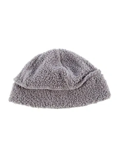 Pre-owned Bobo Choses Babies' Faux Shearling Beanie In Gray