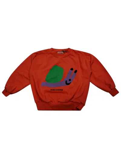Bobo Choses Felpa Gc Stampa Lumaca In Fuchsia