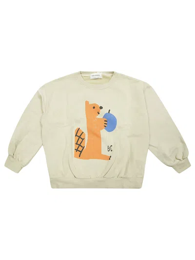 Bobo Choses Felpa Gc Stampa Scoiattolo In Beige