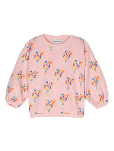 Bobo Choses Babies' Fireworks Cotton Sweatshirt In Pink
