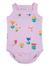 Bobo Choses Floral-print Body In Purple