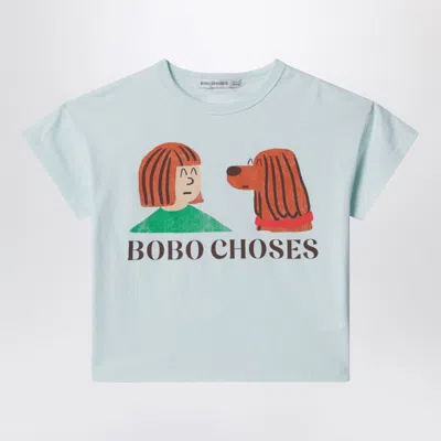 Bobo Choses Friends In A Pickle Light Blue T-shirt