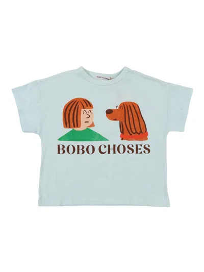 Bobo Choses Kids' Friends In A Pickle Graphic T-shirt In Blue