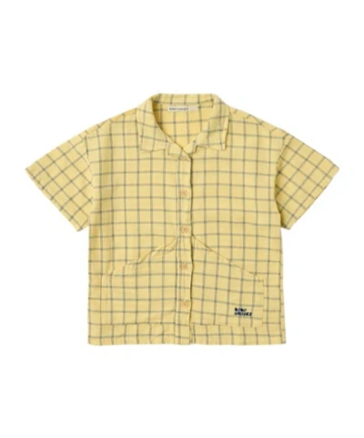 Bobo Choses Kids' Frontbutton Tshirt In Yellow