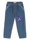 Bobo Choses Funny Face Jeans In Blue