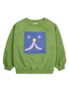 Bobo Choses Funny Face Sweatshirt In Green