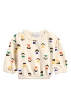 Bobo Choses Game Pawns Print Stretch Cotton Sweatshirt In White