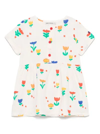Bobo Choses Babies' Garden Party Dress In Neutrals