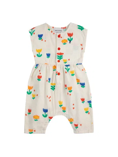 Bobo Choses Garden Party Mini Jumpsuit In Ivory