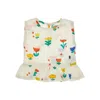 Bobo Choses 'garden Party' Seersucker Blouse Kids In White