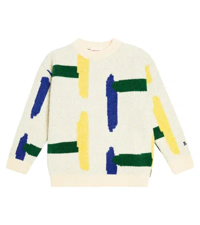 Bobo Choses Kids' Geometric Jacquard Sweater In Multicoloured