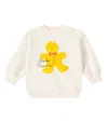 Bobo Choses Gingerbread Cotton Sweatshirt In Beige