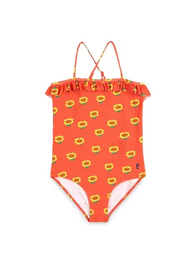 Bobo Choses Girl Interoperability Costume With Sunflowers All Over In Neutral
