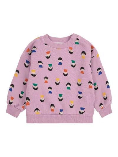 Bobo Choses Babies' Girl-print Sweatshirt In Pink