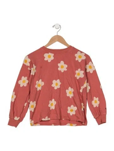 Pre-owned Bobo Choses Kids' Girls Pattern Printed Top In Pink