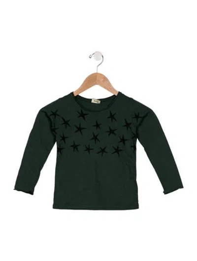 Pre-owned Bobo Choses Kids' Girls' Patterned Long-sleeve T-shirt In Green