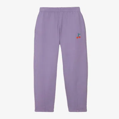 Bobo Choses Kids' Girls Purple Cotton Cherry Joggers