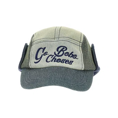 Bobo Choses 'go Bobo' Denim Baseball Hat Kids In Multi