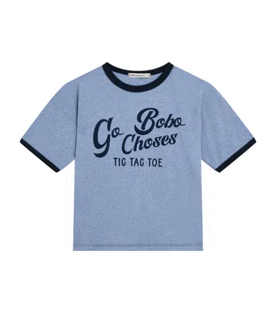 Bobo Choses Kids' Go Bobo T-shirt In Blue