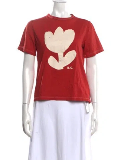 Pre-owned Bobo Choses Graphic Print Crew Neck T-shirt In Pink