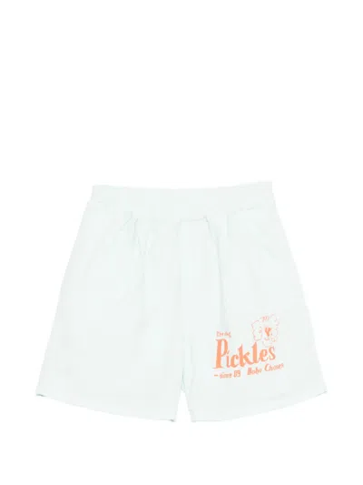 Bobo Choses Kids' Graphic-print Drawstring-fastening Shorts In White