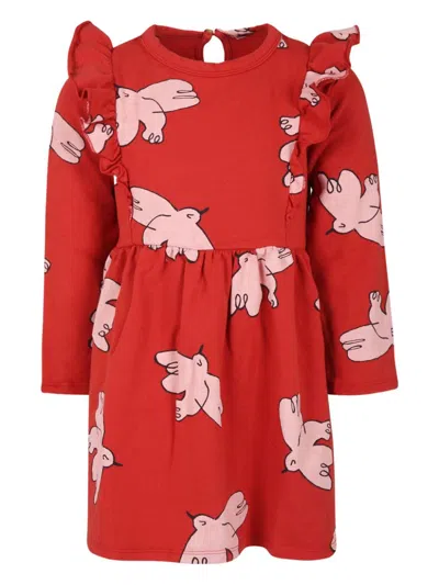 Bobo Choses Kids' Graphic-print Dress In Red