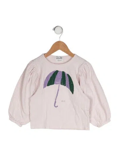 Pre-owned Bobo Choses Babies' Graphic Print Long Sleeve Top In Pink