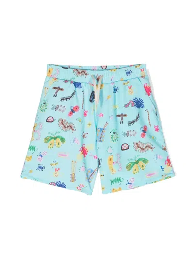 Bobo Choses Kids' Graphic-print Swim Shorts In Blue