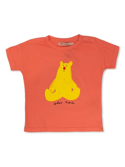 Bobo Choses Babies' Graphic-print T-shirt In Red