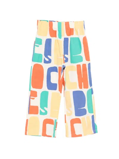 Bobo Choses Graphic-print Trousers In Neutral