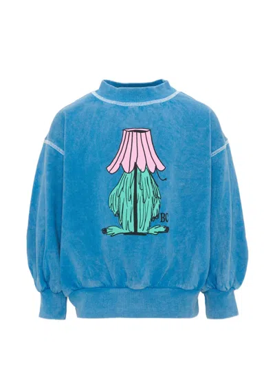 Bobo Choses Kids' Graphic-print Terry-cloth Sweater In Blue