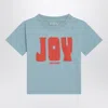 Bobo Choses Gray-blue Joy T-shirt In Grey