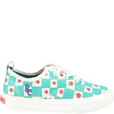 Bobo Choses Green Sneakers For Kids With Tomatoes