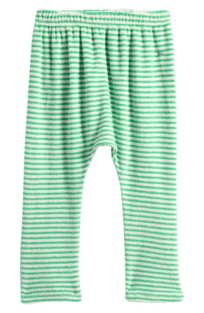 Bobo Choses Babies'  Green Stripes Terry Cloth Harem Pants