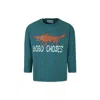Bobo Choses Green T-shirt For Kids With Flox In Green