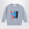 Bobo Choses Grey Sweatshirt With Logo Print In Gray