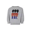 Bobo Choses Grey Sweatshirt For Kids With Toy Soldiers In Grey