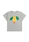 Bobo Choses T-shirt Happy Dog Gray In Grey