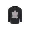 Bobo Choses Grey T-shirt For Kids With Ghost Print In Grey